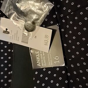 Lane Bryant Madison Ankle Pant No Gap Waist Curve Hugging Straight Stretch Sz 16